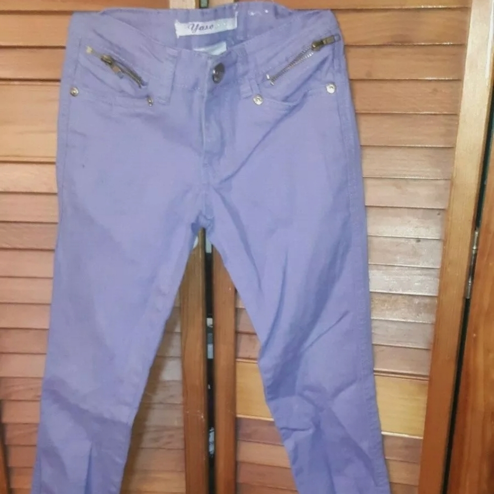 Nwot Purple Distressed Girls Yaso Jeans Sz 7